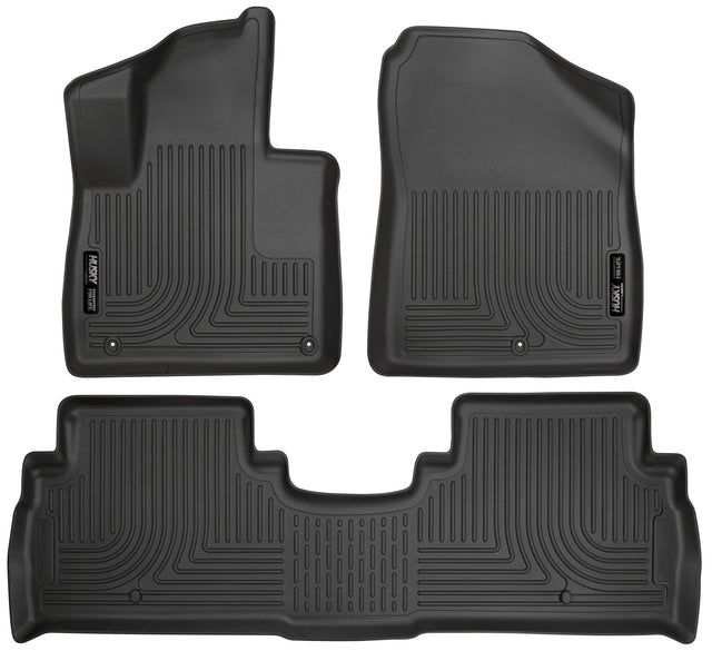 Husky Weatherbeater Front & 2nd Seat Floor Liners 98691 Husky Liners Floor Liner  AXOPROS