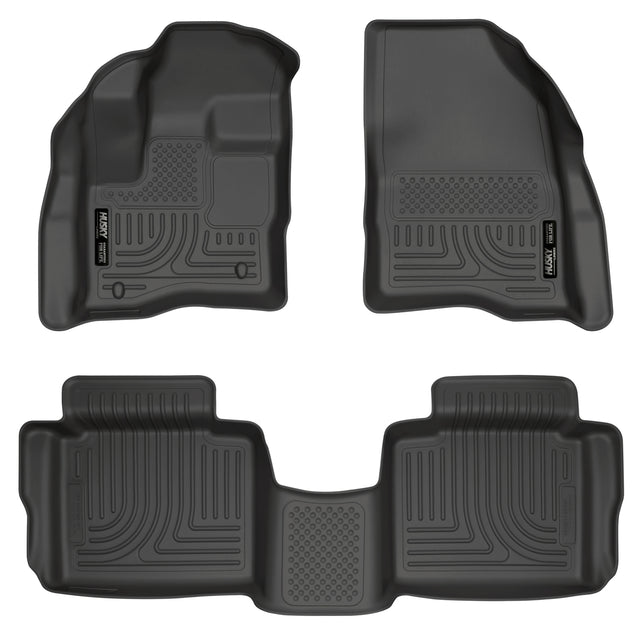 Husky Weatherbeater Front & 2nd Seat Floor Liners 98701 Husky Liners Floor Liner  AXOPROS