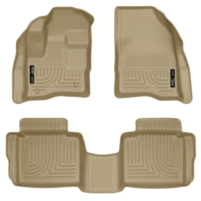Husky Weatherbeater Front & 2nd Seat Floor Liners 98703 Husky Liners Floor Liner  AXOPROS