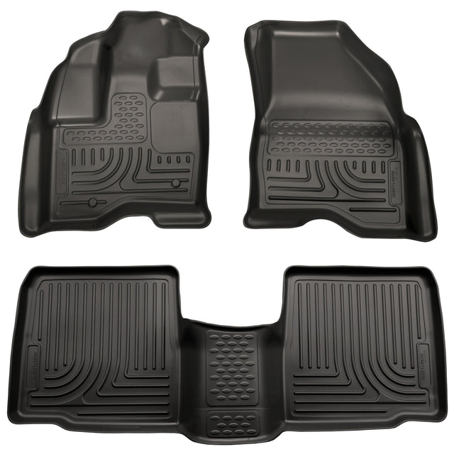 Husky Weatherbeater Front & 2nd Seat Floor Liners 98731 Husky Liners Floor Liner  AXOPROS