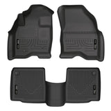 Husky Weatherbeater Front & 2nd Seat Floor Liners 98761 Husky Liners Floor Liner  AXOPROS