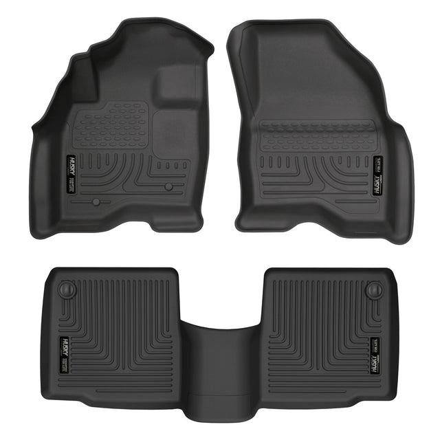 Husky Weatherbeater Front & 2nd Seat Floor Liners 98761 Husky Liners Floor Liner  AXOPROS