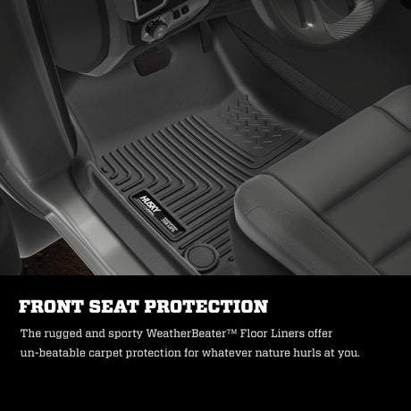 Husky Weatherbeater Front & 2nd Seat Floor Liners 99011 Husky Liners Floor Liner  AXOPROS