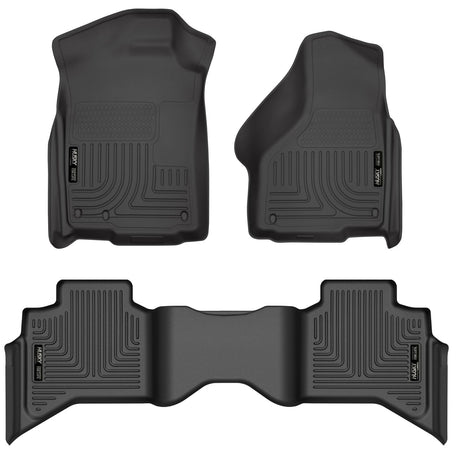 Husky Weatherbeater Front & 2nd Seat Floor Liners 99011 Husky Liners Floor Liner  AXOPROS