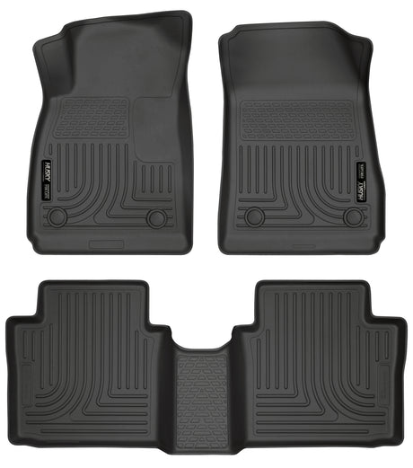 Husky Weatherbeater Front & 2nd Seat Floor Liners 99101 Husky Liners Floor Liner  AXOPROS