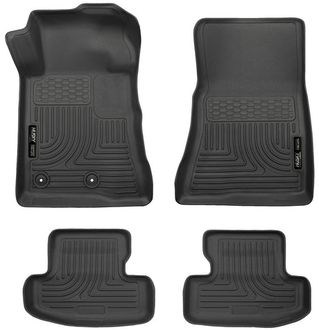 Husky Weatherbeater Front & 2nd Seat Floor Liners 99371 Husky Liners Floor Liner  AXOPROS