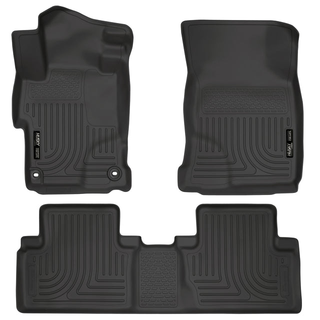 Husky Weatherbeater Front & 2nd Seat Floor Liners 99441 Husky Liners Floor Liner  AXOPROS