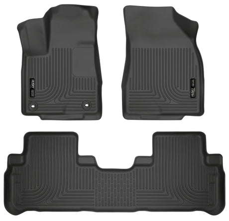 Husky Weatherbeater Front & 2nd Seat Floor Liners 99601 Husky Liners Floor Liner  AXOPROS
