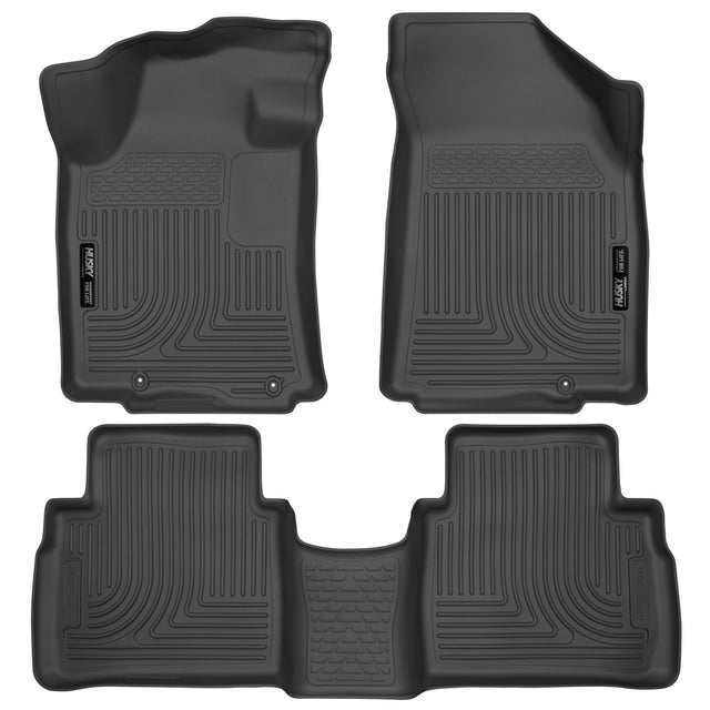 Husky Weatherbeater Front & 2nd Seat Floor Liners 99621 Husky Liners Floor Liner  AXOPROS