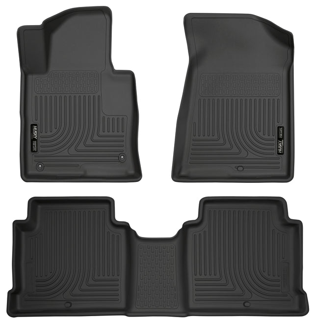 Husky Weatherbeater Front & 2nd Seat Floor Liners 99631 Husky Liners Floor Liner  AXOPROS