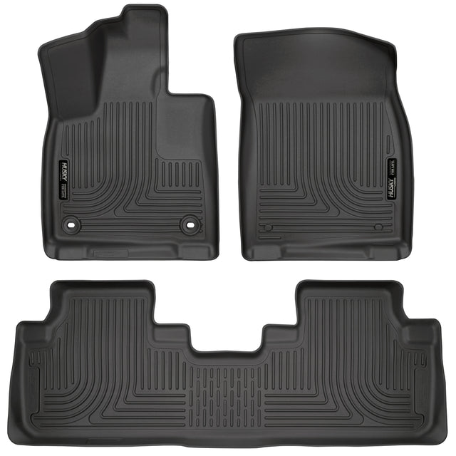 Husky Weatherbeater Front & 2nd Seat Floor Liners 99651 Husky Liners Floor Liner  AXOPROS