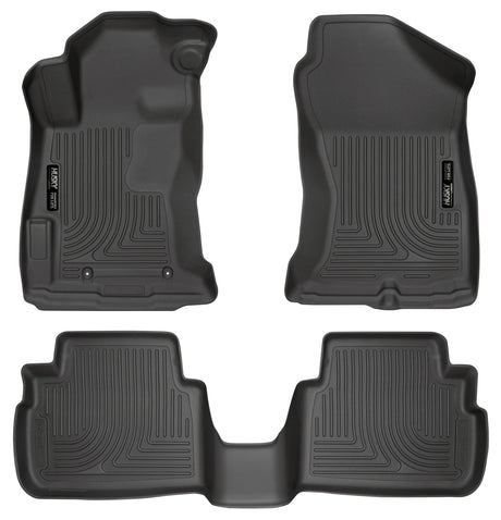 Husky Weatherbeater Front & 2nd Seat Floor Liners 99661 Husky Liners Floor Liner  AXOPROS