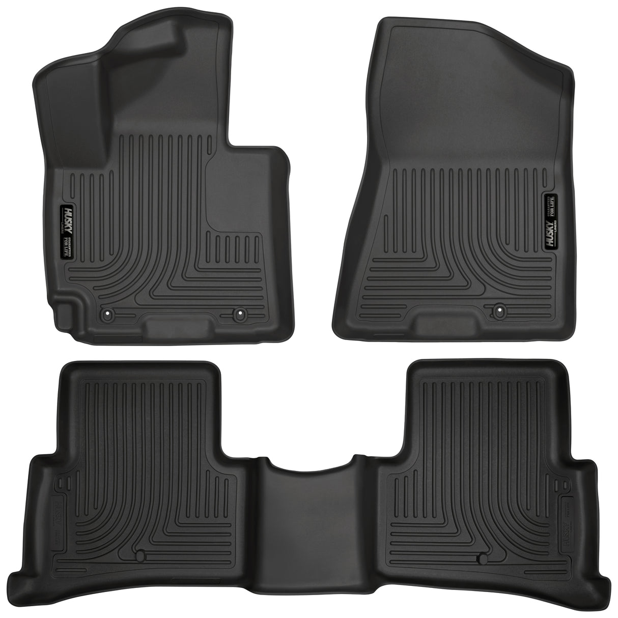 Husky Weatherbeater Front & 2nd Seat Floor Liners 99681 Husky Liners Floor Liner  AXOPROS