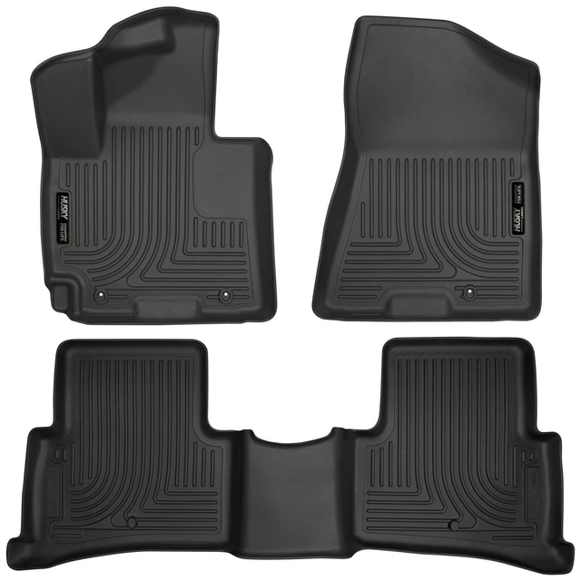 Husky Weatherbeater Front & 2nd Seat Floor Liners 99681 Husky Liners Floor Liner  AXOPROS