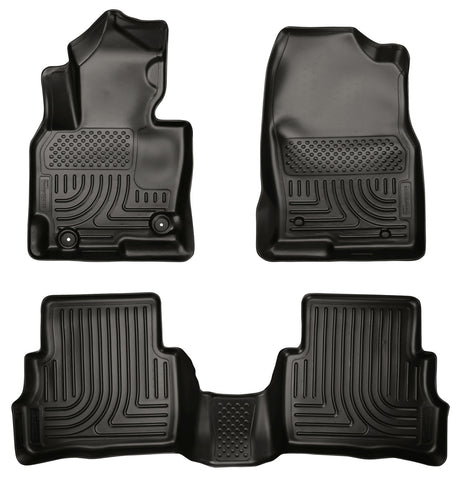 Husky Weatherbeater Front & 2nd Seat Floor Liners 99731 Husky Liners Floor Liner  AXOPROS