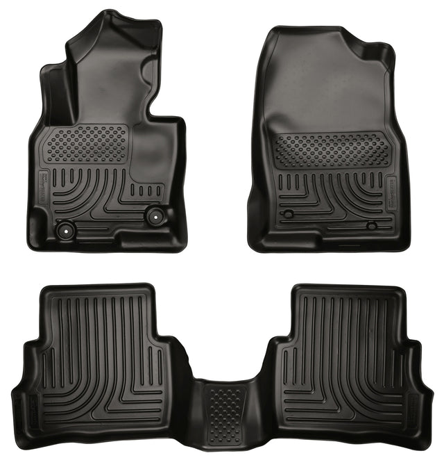 Husky Weatherbeater Front & 2nd Seat Floor Liners 99731 Husky Liners Floor Liner  AXOPROS