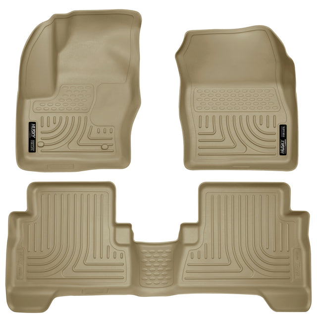 Husky Weatherbeater Front & 2nd Seat Floor Liners 99743 Husky Liners Floor Liner  AXOPROS