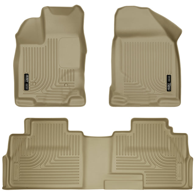 Husky Weatherbeater Front & 2nd Seat Floor Liners 99763 Husky Liners Floor Liner  AXOPROS