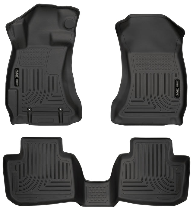 Husky Weatherbeater Front & 2nd Seat Floor Liners 99801 Husky Liners Floor Liner  AXOPROS
