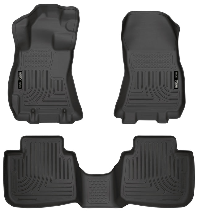 Husky Weatherbeater Front & 2nd Seat Floor Liners 99841 Husky Liners Floor Liner  AXOPROS