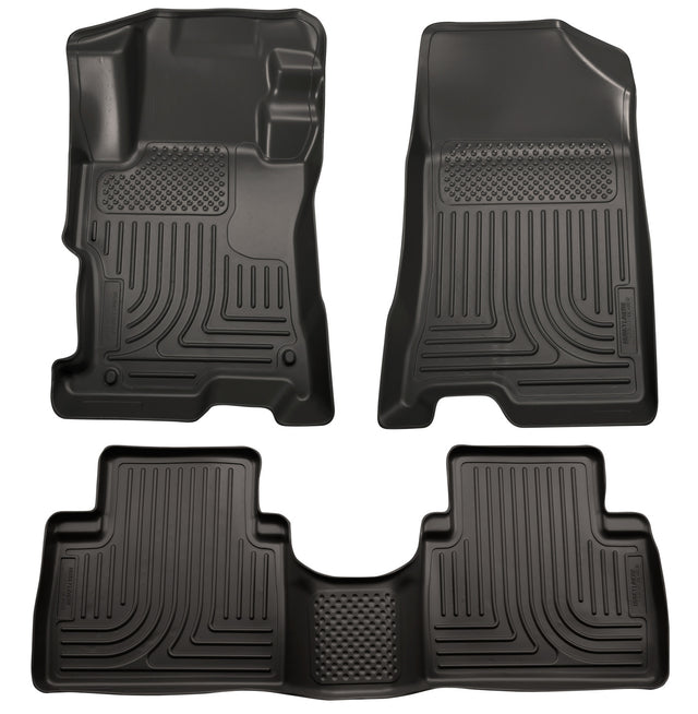 Husky Weatherbeater Front & 2nd Seat Floor Liners 99871 Husky Liners Floor Liner  AXOPROS