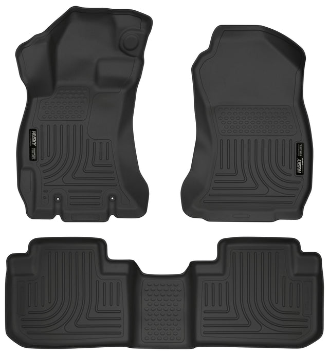 Husky Weatherbeater Front & 2nd Seat Floor Liners 99881 Husky Liners Floor Liner  AXOPROS