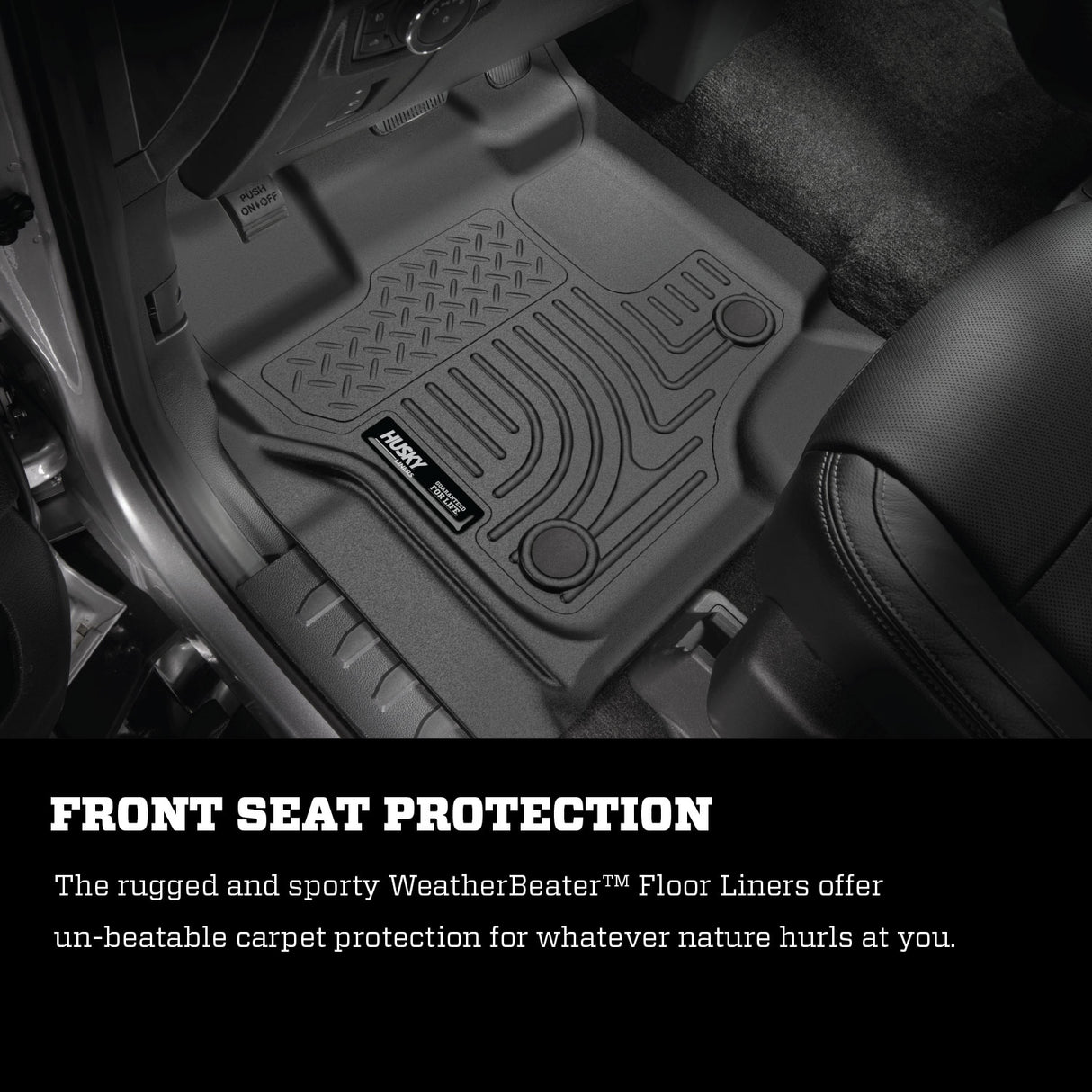 Husky Weatherbeater Front & 2nd Seat Floor Liners (Footwell Coverage) 98713 Husky Liners Floor Liner  AXOPROS
