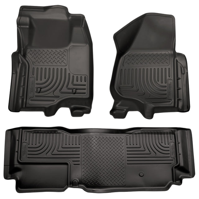 Husky Weatherbeater Front & 2nd Seat Floor Liners (Footwell Coverage) 98721 Husky Liners Floor Liner  AXOPROS