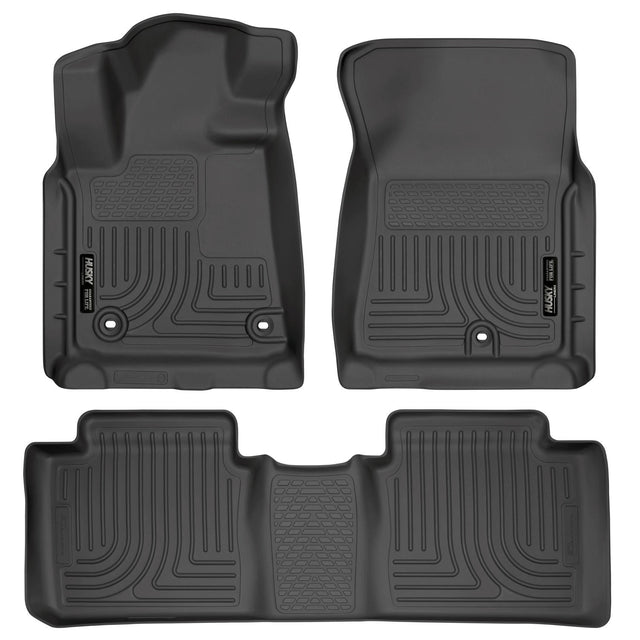 Husky Weatherbeater Front & 2nd Seat Floor Liners (Footwell Coverage) 99561 Husky Liners Floor Liner  AXOPROS