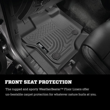 Husky Weatherbeater Front & 2nd Seat Floor Liners (Footwell Coverage) 99713 Husky Liners Floor Liner  AXOPROS