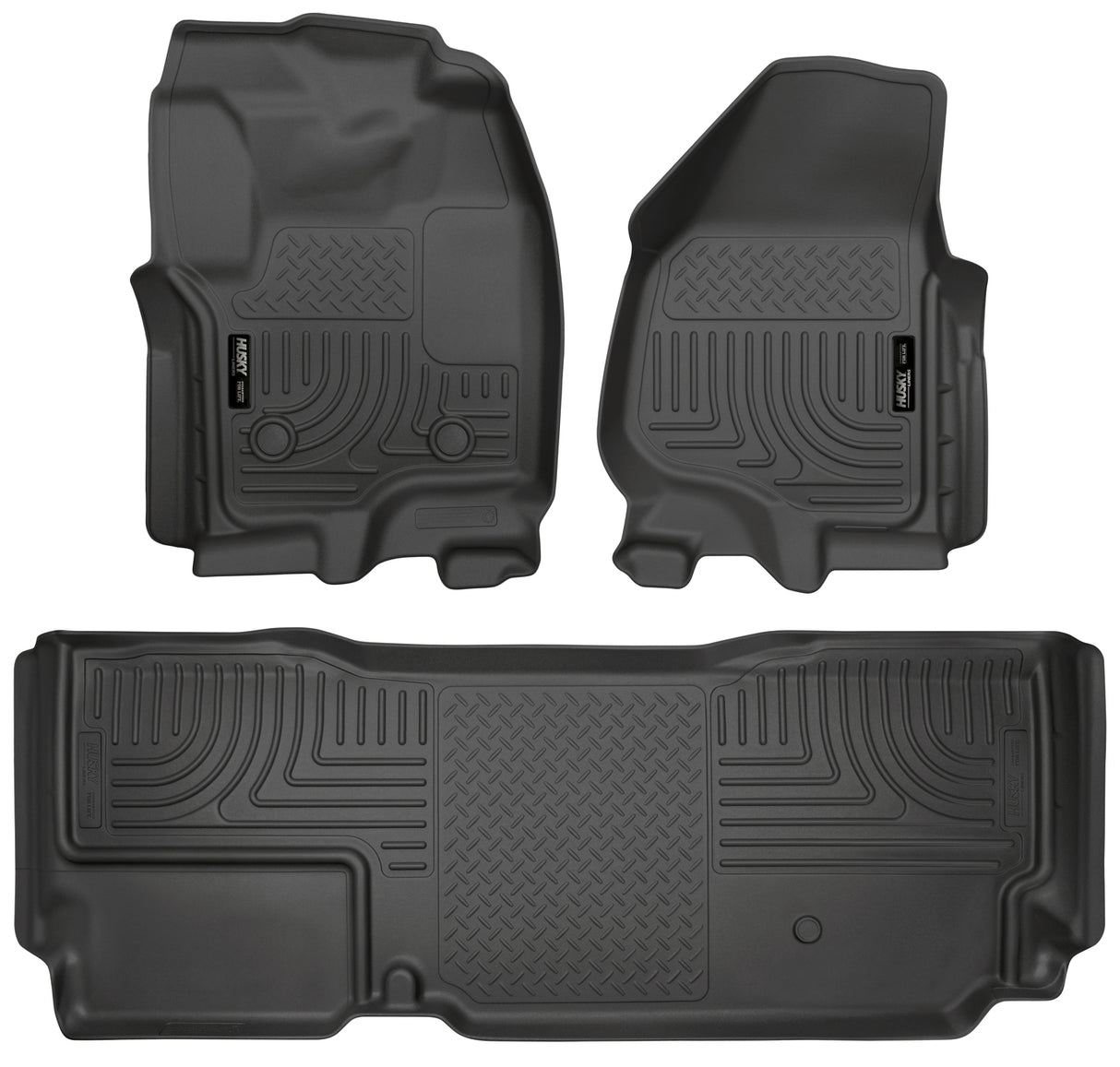 Husky Weatherbeater Front & 2nd Seat Floor Liners (Footwell Coverage) 99721 Husky Liners Floor Liner  AXOPROS