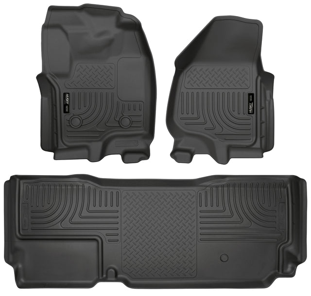 Husky Weatherbeater Front & 2nd Seat Floor Liners (Footwell Coverage) 99721 Husky Liners Floor Liner  AXOPROS