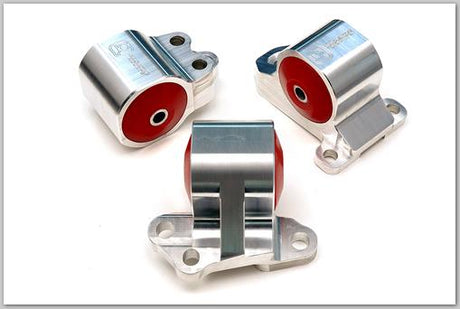 Innovative 92-95 Civic B/D Series Silver Aluminum Mounts 60A Bushings (3 Bolt) Innovative Mounts Engine Mounts  AXOPROS