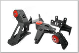 Innovative 94-01 Integra K-Series Black Steel Mounts 75A Bushings (Not K24 Trans) Innovative Mounts Engine Mounts  AXOPROS