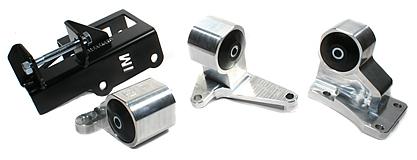 Innovative 92-95 Civic H-Series Silver Aluminum Mounts 75A Bushings Innovative Mounts Engine Mounts  AXOPROS