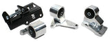 Innovative 92-95 Civic H-Series Silver Aluminum Mounts 75A Bushings Innovative Mounts Engine Mounts  AXOPROS