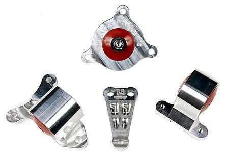 Innovative 02-06 Acura RSX K-Series Silver Aluminum Mounts 85A Bushings (Not K24 Trans) Innovative Mounts Engine Mounts  AXOPROS