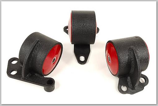Innovative 92-95 Civic B/D Series Black Steel Mounts 60A Bushings (2 Bolt) Innovative Mounts Engine Mounts  AXOPROS