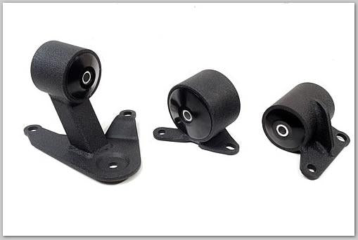Innovative 92-96 Prelude F-Series/H-Series Black Steel Mounts 75A Bushings Innovative Mounts Engine Mounts  AXOPROS
