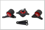 Innovative 02-05 Civic K-Series Black Steel Mounts 75A Bushings (Not K24 Trans) Innovative Mounts Engine Mounts  AXOPROS