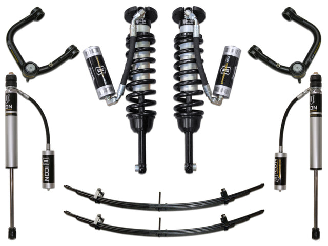 ICON 05-15 Toyota Tacoma 0-3.5in/2016+ Toyota Tacoma 0-2.75in Stg 4 Suspension System w/Tubular Uca ICON Coilovers  AXOPROS