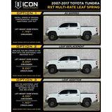 ICON 2007+ Toyota Tundra Multi Rate RXT Leaf Pack w/Add In Leaf ICON Leaf Springs & Accessories  AXOPROS