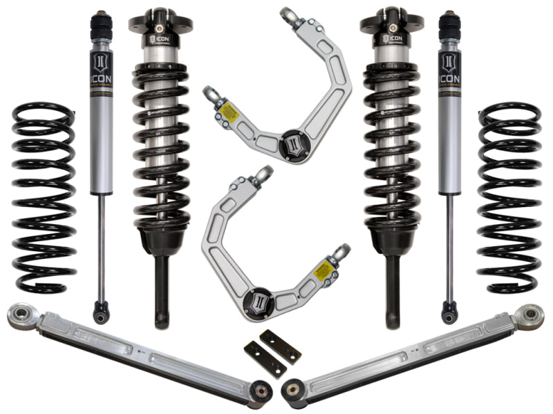 ICON 2010+ Toyota FJ/4Runner 0-3.5in Stage 3 Suspension System w/Billet Uca ICON Coilovers  AXOPROS