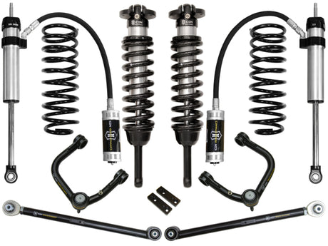 ICON 2010+ Toyota FJ/4Runner 0-3.5in Stage 4 Suspension System w/Tubular Uca ICON Coilovers  AXOPROS