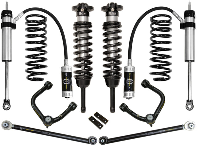 ICON 2010+ Toyota FJ/4Runner 0-3.5in Stage 4 Suspension System w/Tubular Uca ICON Coilovers  AXOPROS