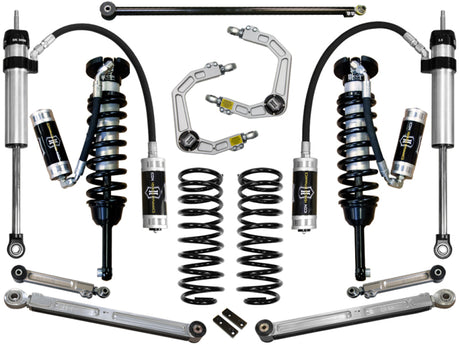 ICON 2010+ Toyota FJ/4Runner 0-3.5in Stage 6 Suspension System w/Billet Uca ICON Coilovers  AXOPROS
