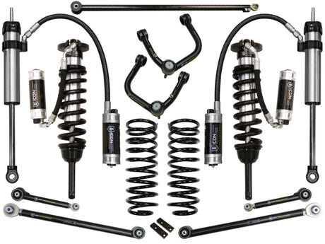 ICON 2010+ Toyota FJ/4Runner 0-3.5in Stage 7 Suspension System w/Tubular Uca ICON Coilovers  AXOPROS