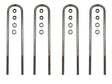ICON 2011+ Ford F-250/F-350 Rear 19in U-Bolt Kit ICON Hardware Kits - Other  AXOPROS