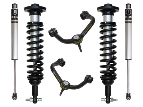 ICON 2015+ Ford F-150 4WD 0-2.63in Stage 2 Suspension System w/Tubular Uca ICON Coilovers  AXOPROS