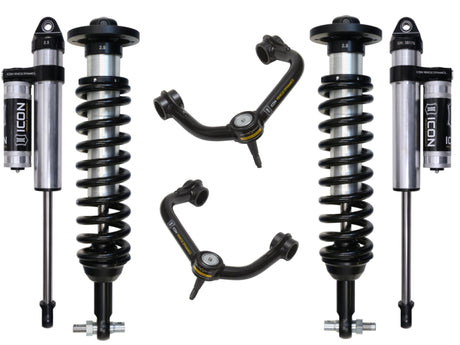 ICON 2015+ Ford F-150 4WD 0-2.63in Stage 3 Suspension System w/Tubular Uca ICON Coilovers  AXOPROS